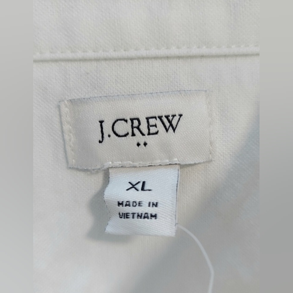 J.Crew Top, NWT, Size XL, White, 100% Cotton, Collar, Buttondown - Picture 3 of 8